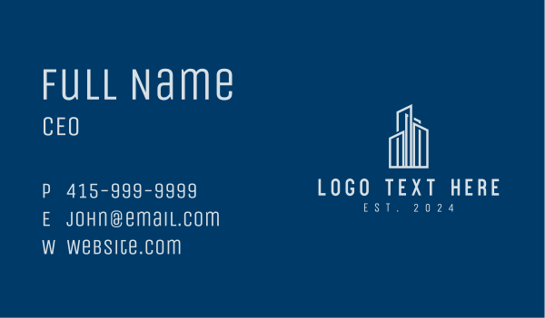 Building Structure Realty Business Card Design Image Preview