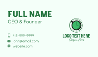 Green Tea Time Business Card Design
