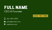 Vegetarian Restaurant Wordmark Business Card Image Preview