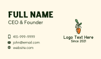 Farmer Hand Carrot Business Card Image Preview