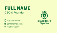 Green Herbal Pen Business Card Image Preview