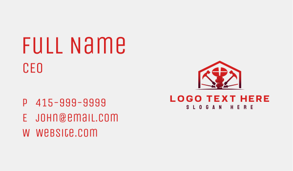 House Repair Tools Business Card Design Image Preview