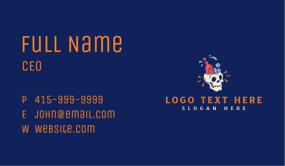 Cool Liquor Skull Business Card Image Preview