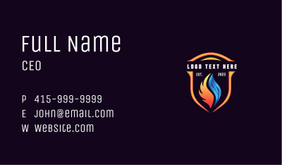 Fire Ice Thermal Shield  Business Card Image Preview