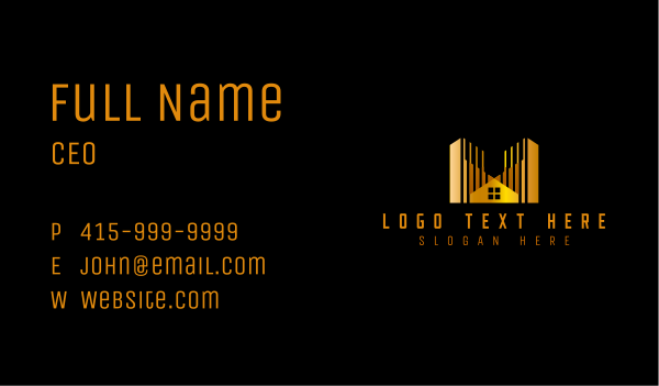 Urban Home Building Business Card Design Image Preview