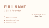 Styling Cursive Wordmark Business Card Image Preview