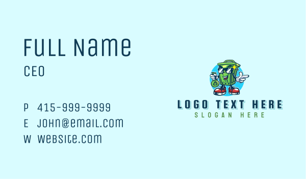 Recycling Garbage Bin Business Card Design Image Preview