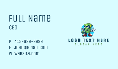 Recycling Garbage Bin Business Card Image Preview