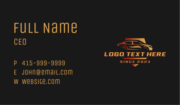 Car Garage Auto Business Card Design Image Preview