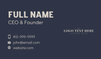 Deluxe Business Wordmark Business Card Image Preview