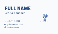 Generic Company Letter N Business Card Image Preview