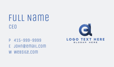 Corporate Business Letter A & C Business Card Image Preview