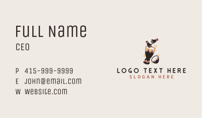 Ethnic Percussion Drum Business Card Image Preview