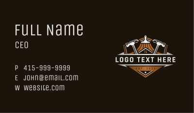 Remodel Roofing Hammer Business Card Image Preview