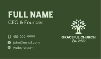 Tree Meditation Human Business Card Image Preview