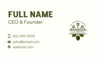 Shovel Lawn Maintenance Business Card Design