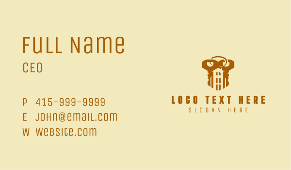 Locksmith Property Realtor Business Card Design Image Preview