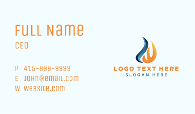 Cold Torch Fire Business Card Image Preview