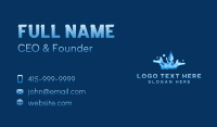 Purified Water Droplet Business Card Design