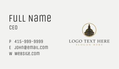 Metropolis Dome Building Business Card Image Preview