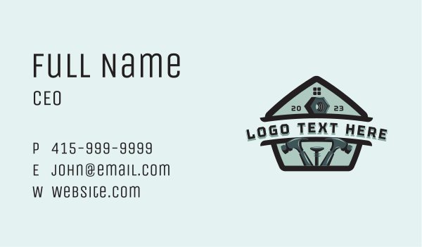 Home Construction Tools Business Card Design Image Preview