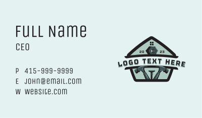 Home Construction Tools Business Card Image Preview