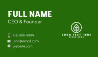 Leaf Agriculture Emblem  Business Card Image Preview
