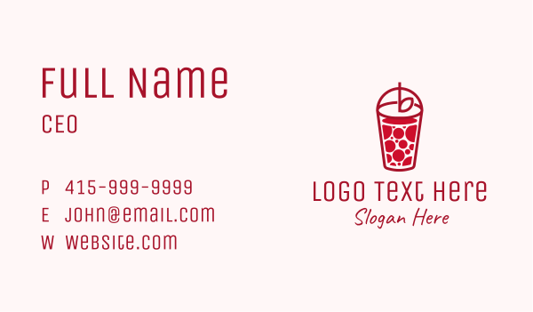 Red Juice Drink Business Card Design Image Preview