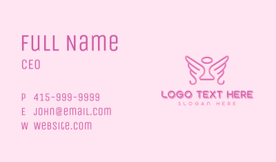 Heavenly Halo Wings Business Card Image Preview