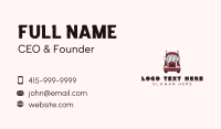 Trailer Truck Logistics Transportation Business Card Preview