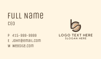 Coffee Bean Letter B & S Business Card Image Preview