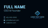 Wave Tech Company Business Card Preview