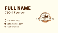 Planer Carpentry Woodworks Business Card Design