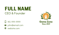 Vegan Restaurant Badge  Business Card Image Preview