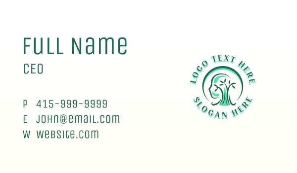 Human Tree Psychiatry Business Card Design Image Preview