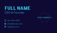 Circle Tech Wordmark Business Card Image Preview