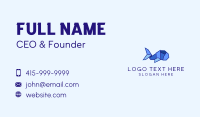 Blue Fish Origami Business Card Preview