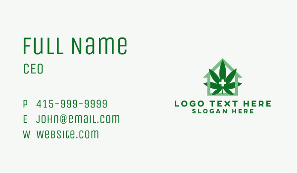 Medical Marijuana Weed Business Card Design Image Preview