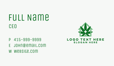 Medical Marijuana Weed Business Card Image Preview