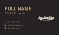 Vintage Sport Luxury Wordmark Business Card Image Preview