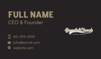 Vintage Sport Luxury Wordmark Business Card Image Preview