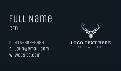 Deer Horn Wildlife Business Card Image Preview