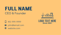Cargo Ship Tanker Business Card Image Preview