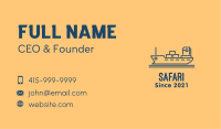 Cargo Ship Tanker Business Card Image Preview