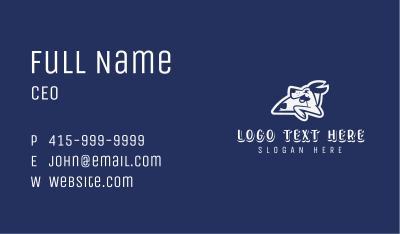 Cartoon Dog Driving Business Card Image Preview