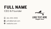 Black Grapevine Sparrow Business Card Preview