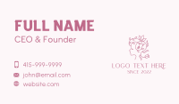 Feminine Organic Beauty  Business Card Image Preview