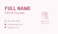 Feminine Organic Beauty  Business Card Image Preview