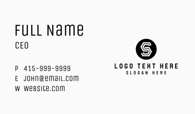 Generic Tech Letter S Business Card Image Preview