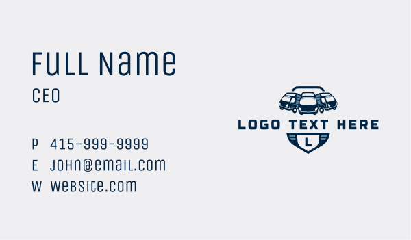 Logistics Transportation Truck Business Card Design Image Preview